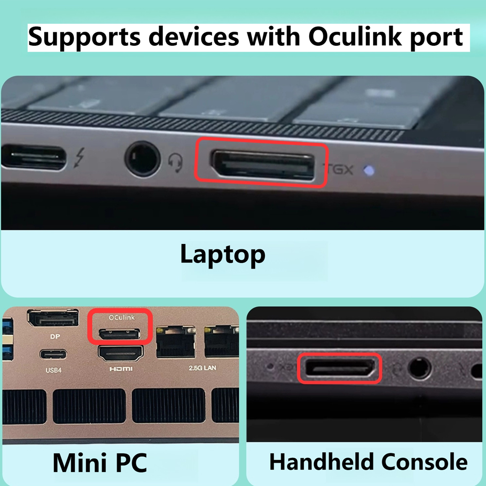 Docking Station eGPU PCIe 4.0  - Oculink Gpu Dock Station avaliação e preço