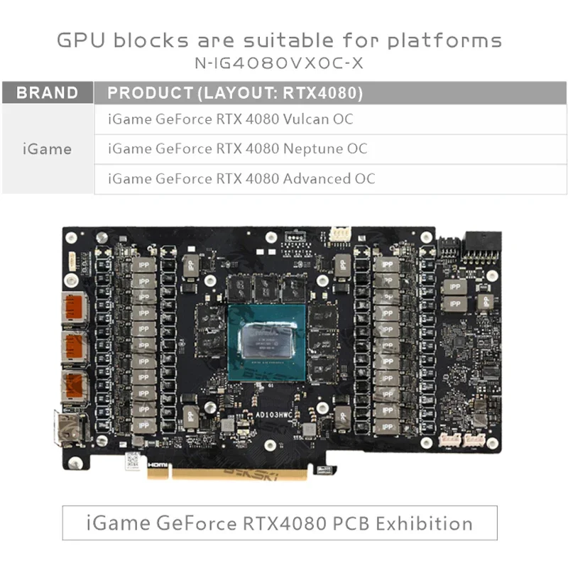 Bloco de refrigeração líquida  - Rtx 4080 Water Cooling Block avaliação e preço